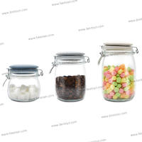 Sealed Glass Jar and Ceramics with Clip Lid