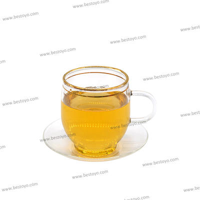 High Borosilicate Glas Tea Cup with Glass Holder