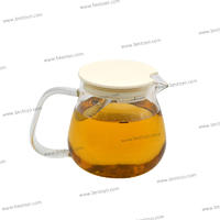 High Borosilicate Glass Tea Pot with PP Lid