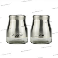 Glass Storage Jar with SS Covered