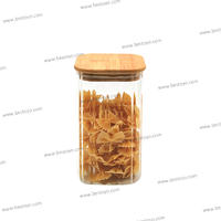 High Borosilicate Glass Storage Jar with Bamboo Lid