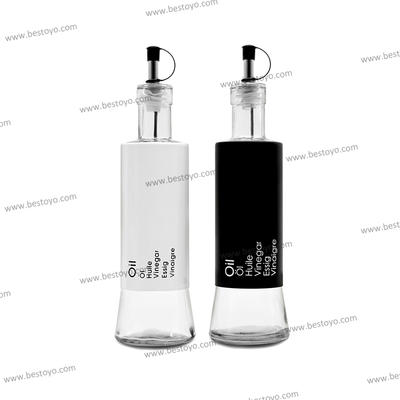 Oil & Vinegar Bottle with Color SS Covered