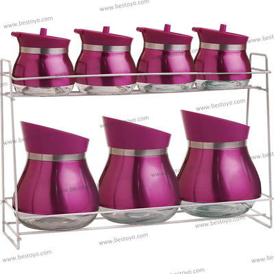 Stainless Steel Colour Kitchen Ware Bottle Set